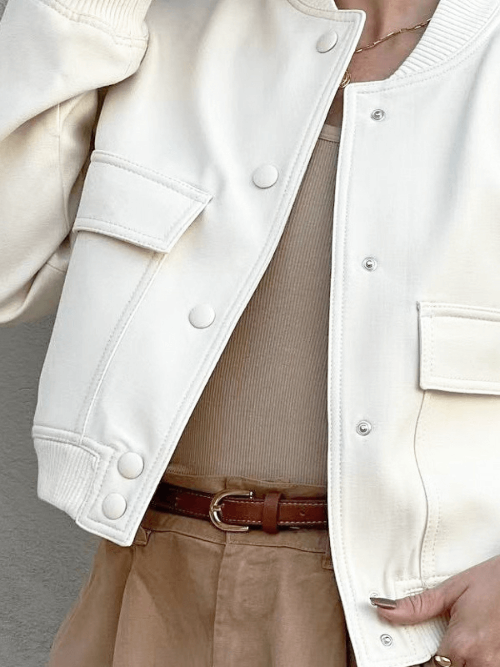 Jaqueta Feminina Bomber Cargo Glam