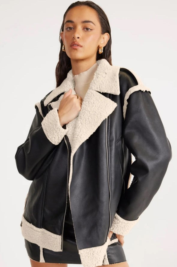 Jaqueta Feminina De Couro Bia