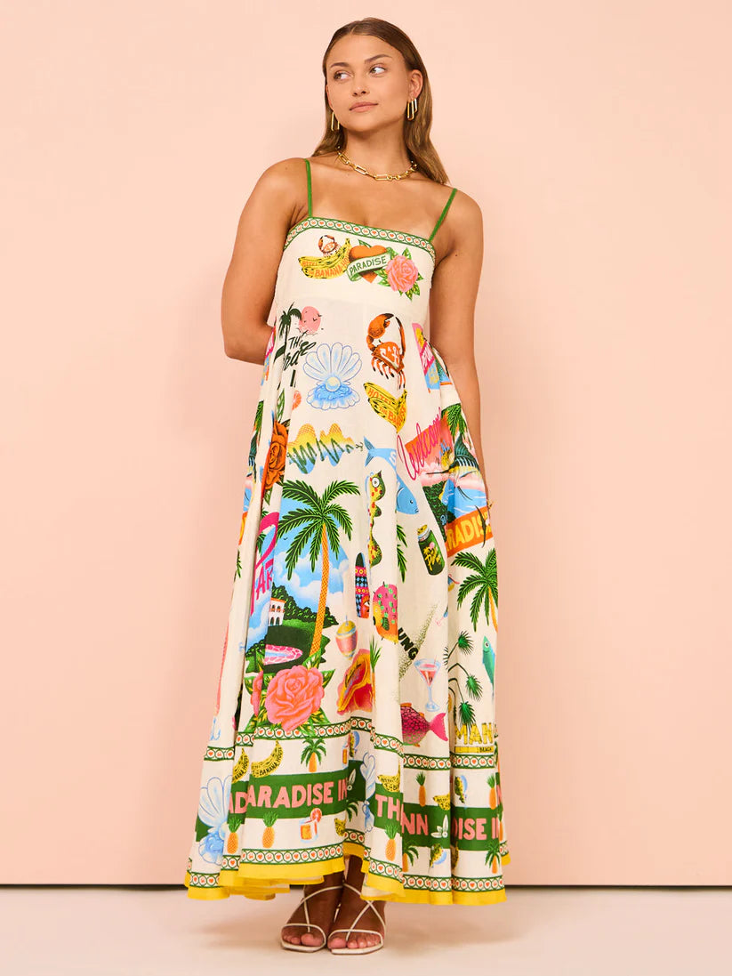 Vestido Longo Positano Paraiso