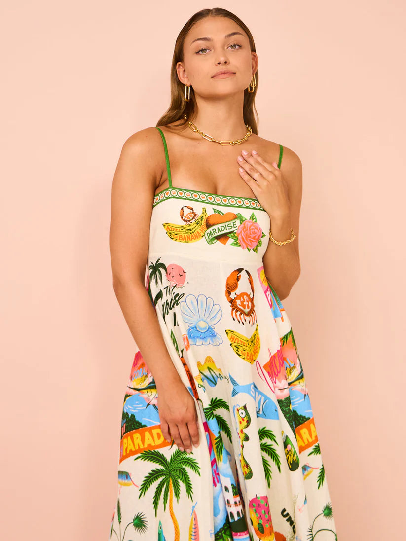 Vestido Longo Positano Paraiso