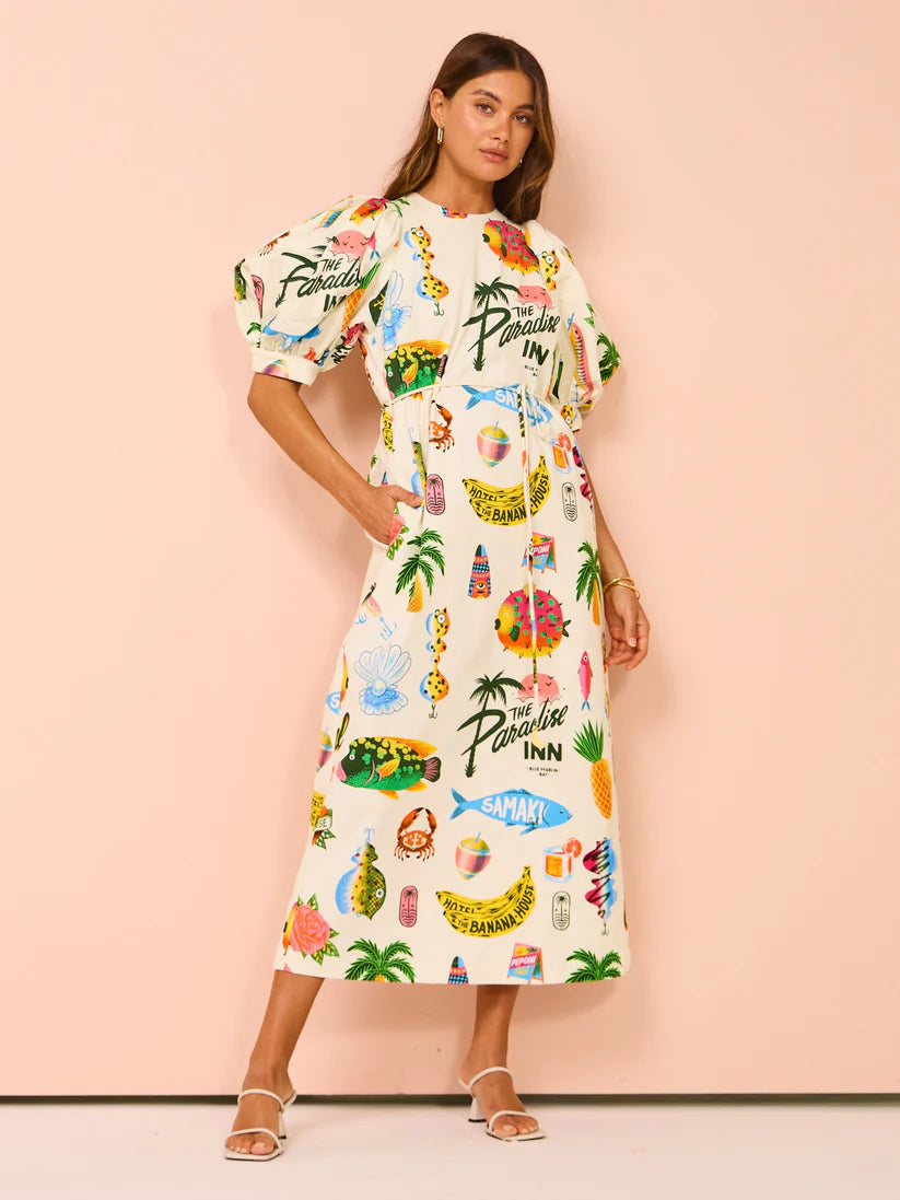 Vestido Midi Positano Sinfonia
