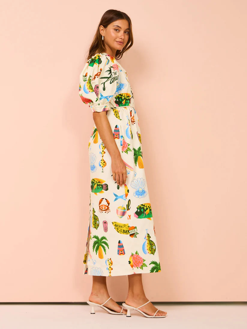 Vestido Midi Positano Sinfonia