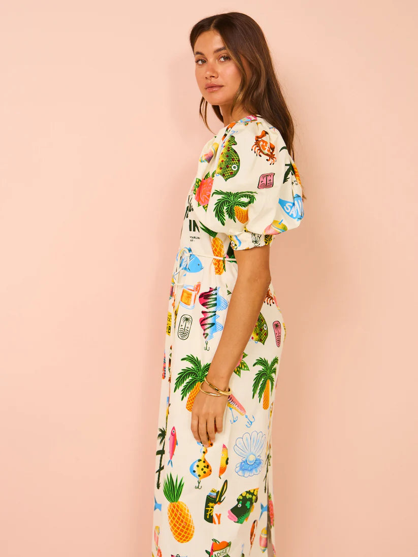 Vestido Midi Positano Sinfonia