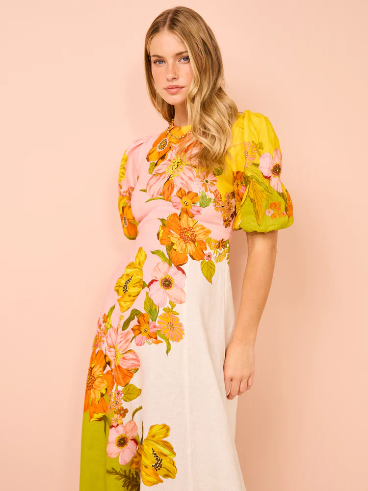 Vestido Longo Roma Flora