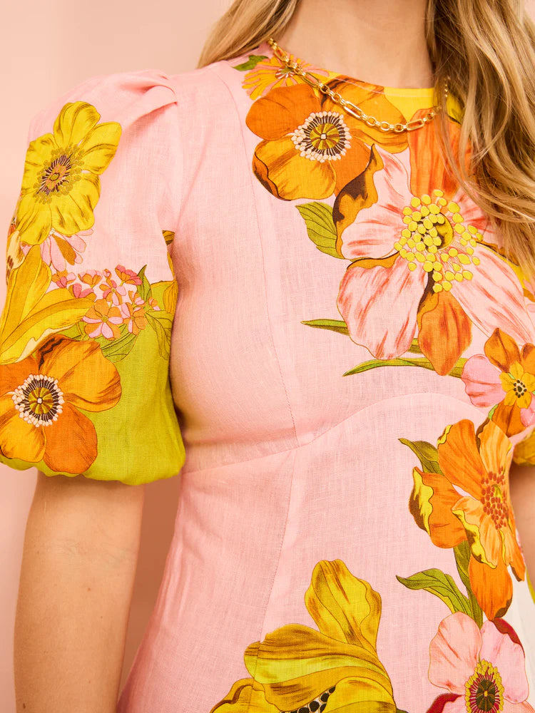 Vestido Longo Roma Flora