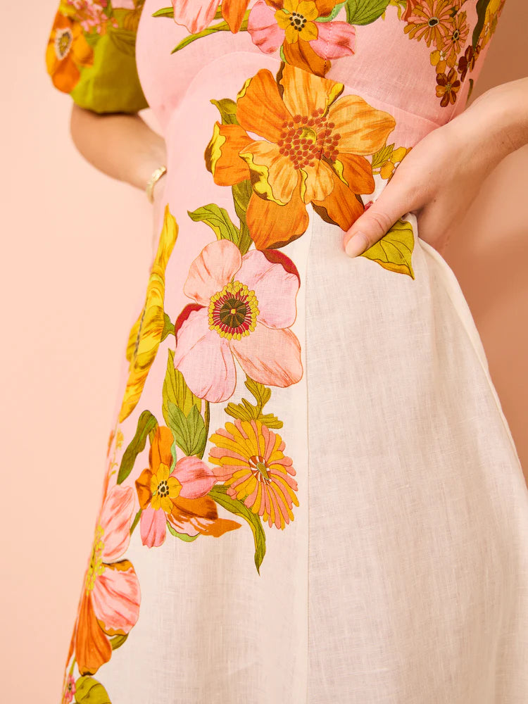 Vestido Longo Roma Flora