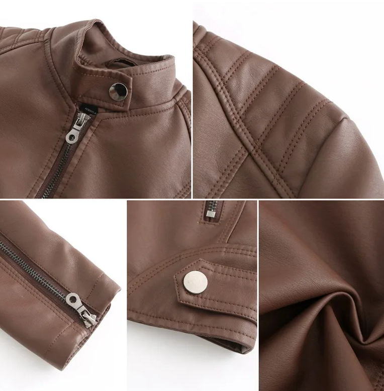 Jaqueta Feminina De Couro Raissa