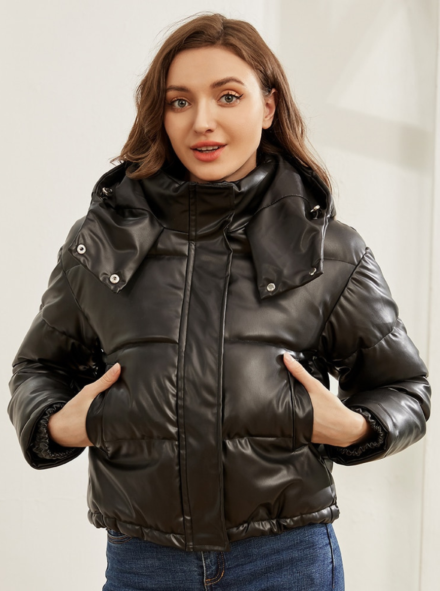 Jaqueta Feminina De Couro Sabrina