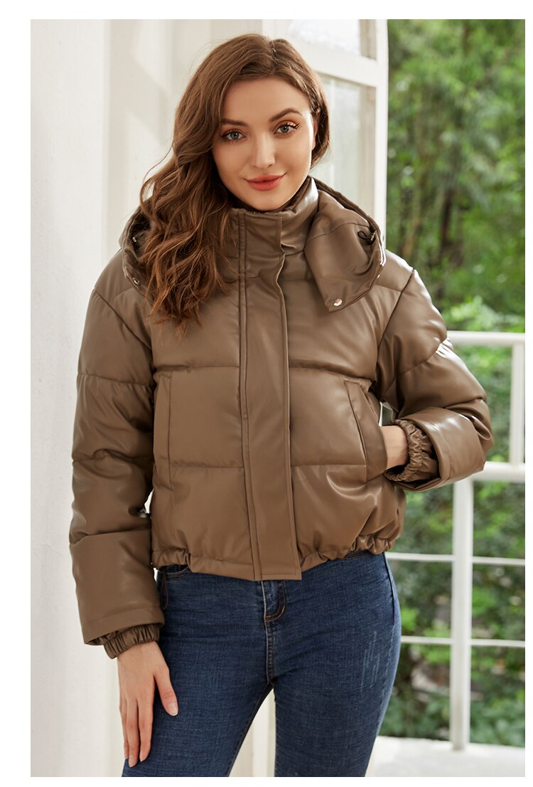 Jaqueta Feminina De Couro Sabrina