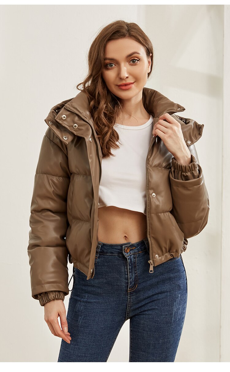 Jaqueta Feminina De Couro Sabrina