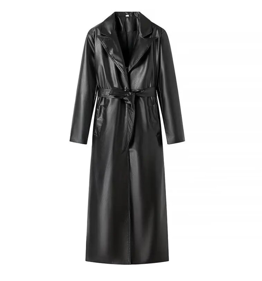 Sobretudo em Couro Geovanna