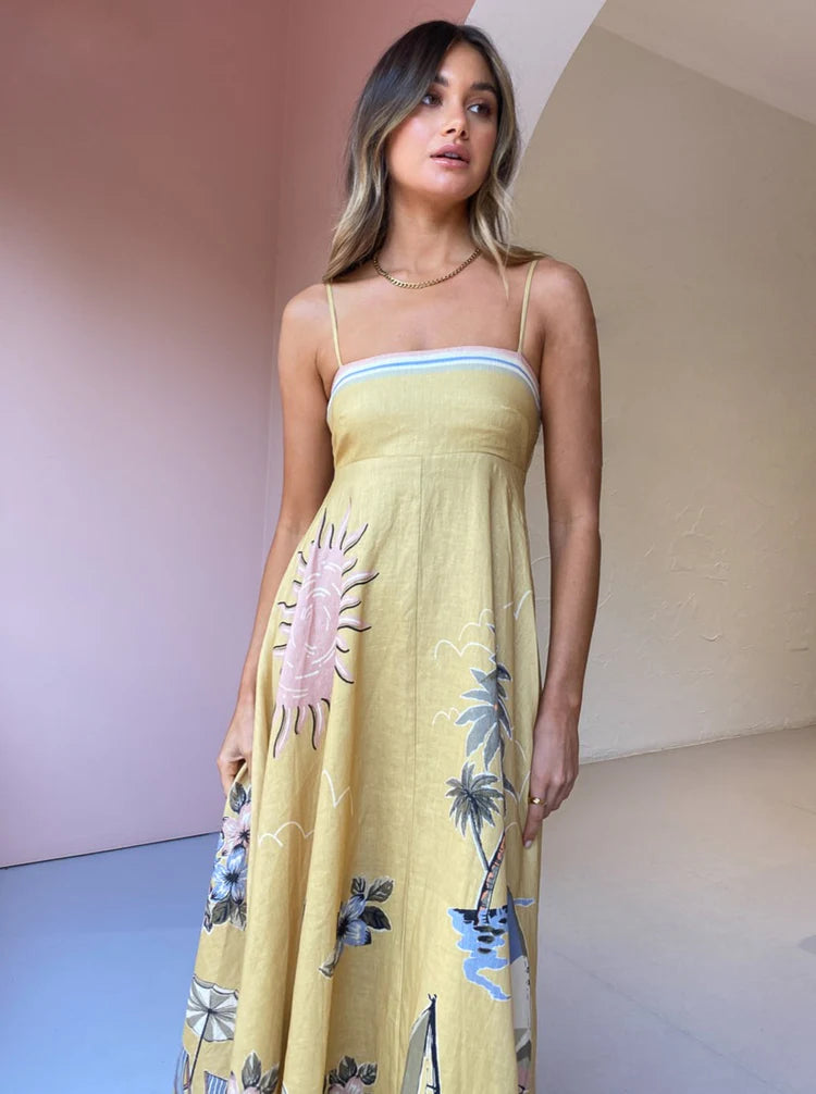 Vestido Longo Positano Fabiana Ragazze
