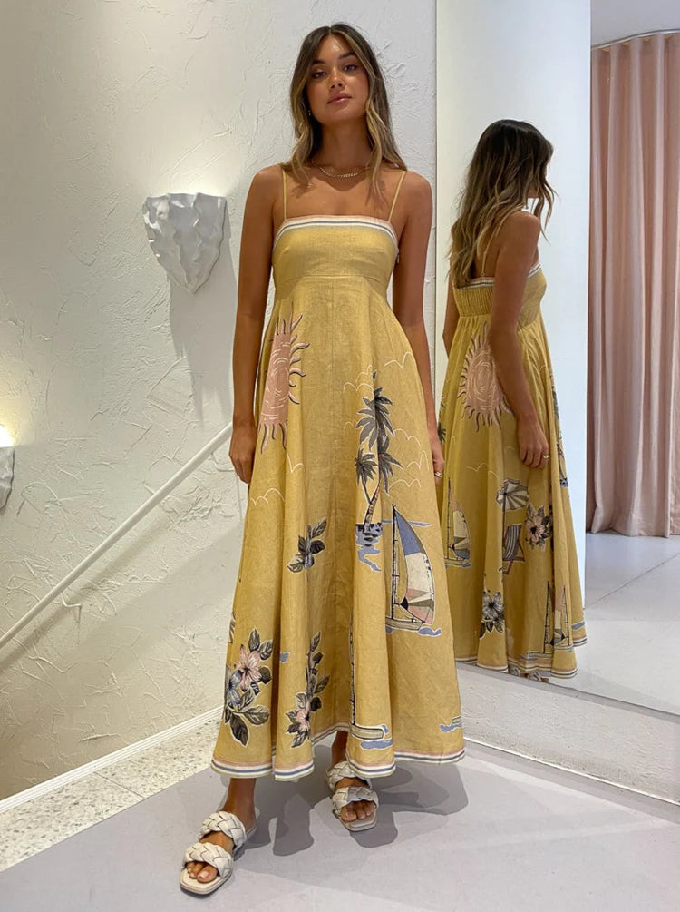 Vestido Longo Positano Fabiana Ragazze
