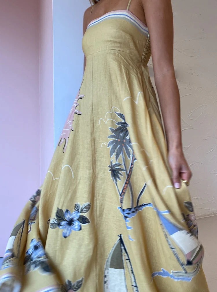 Vestido Longo Positano Fabiana Ragazze
