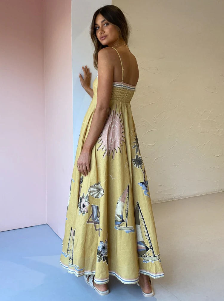 Vestido Longo Positano Fabiana Ragazze