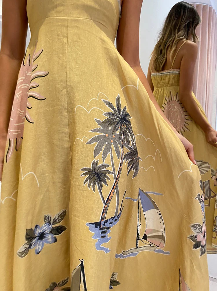 Vestido Longo Positano Fabiana Ragazze