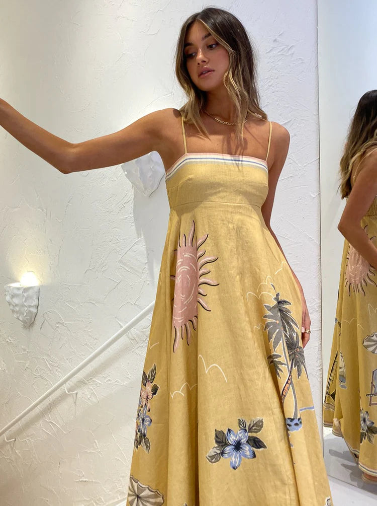 Vestido Longo Positano Fabiana Ragazze