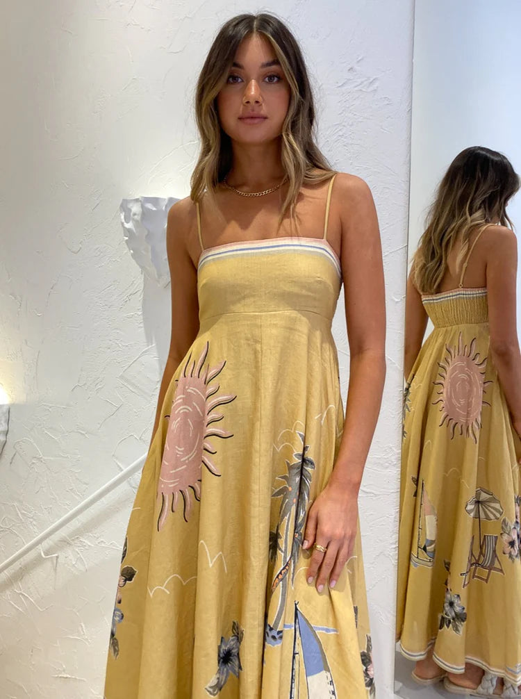 Vestido Longo Positano Fabiana Ragazze