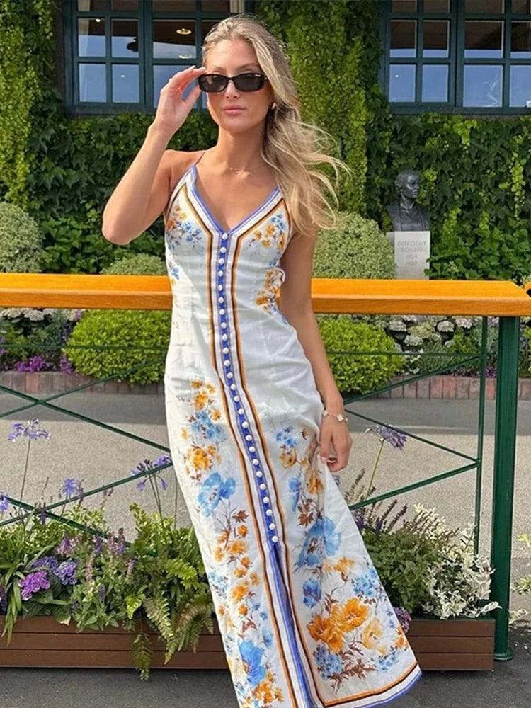 Vestido Longo Capri Azure