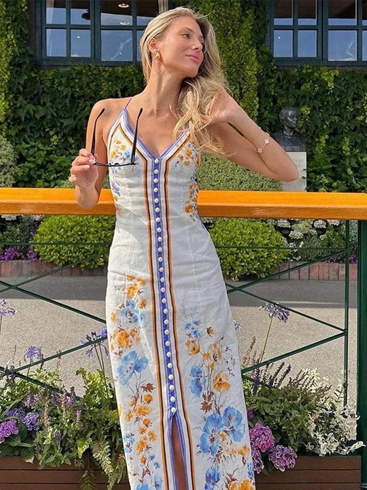 Vestido Longo Capri Azure
