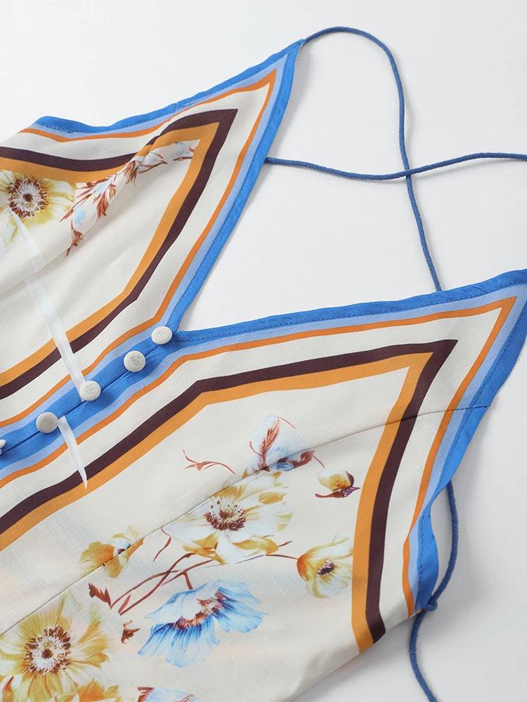 Vestido Longo Capri Azure