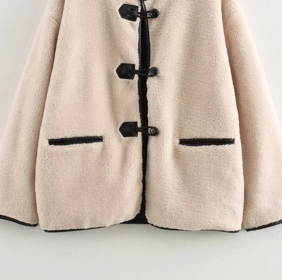 Casaco Feminino De Lã peluciado Lina