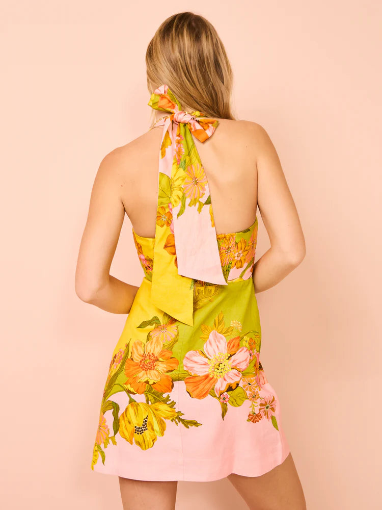 Vestido Curto Feminino Verão Flora