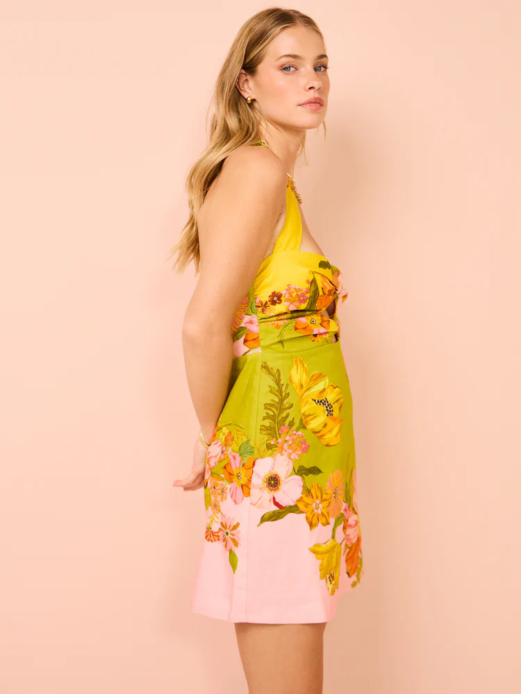 Vestido Curto Feminino Verão Flora