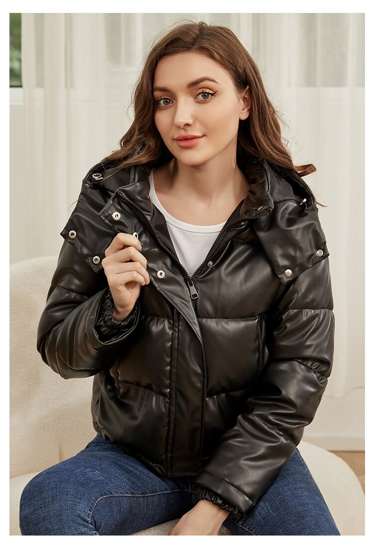 Jaqueta Feminina De Couro Sabrina