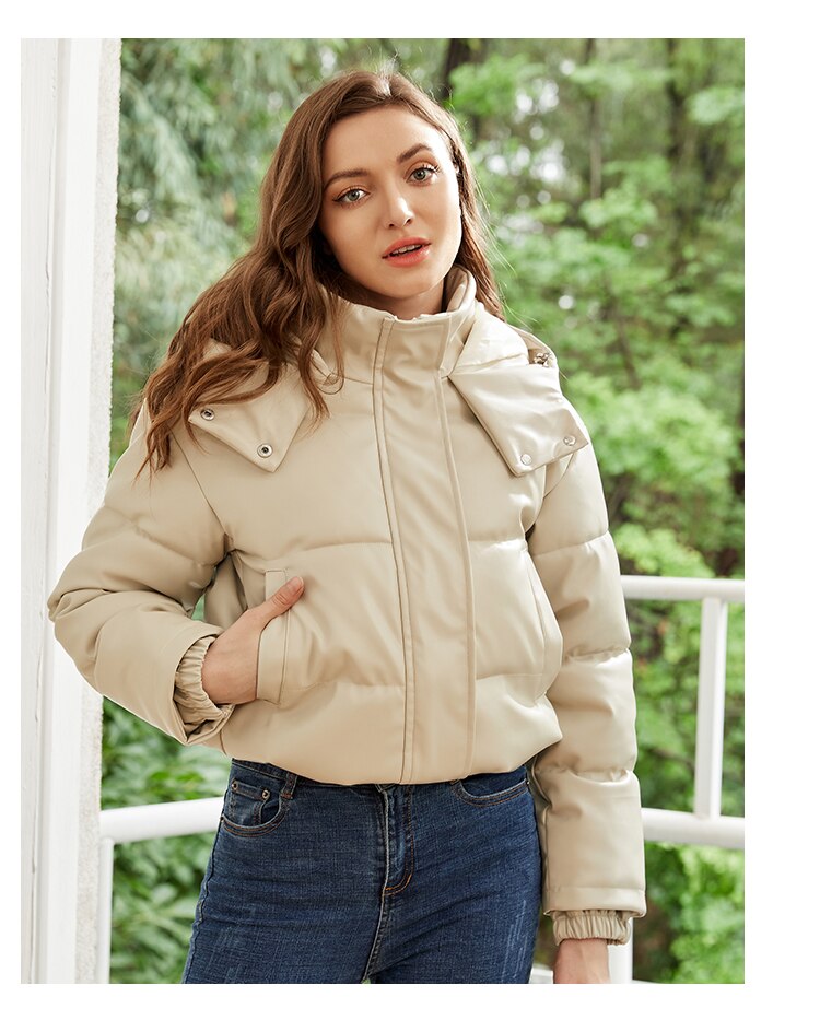 Jaqueta Feminina De Couro Sabrina