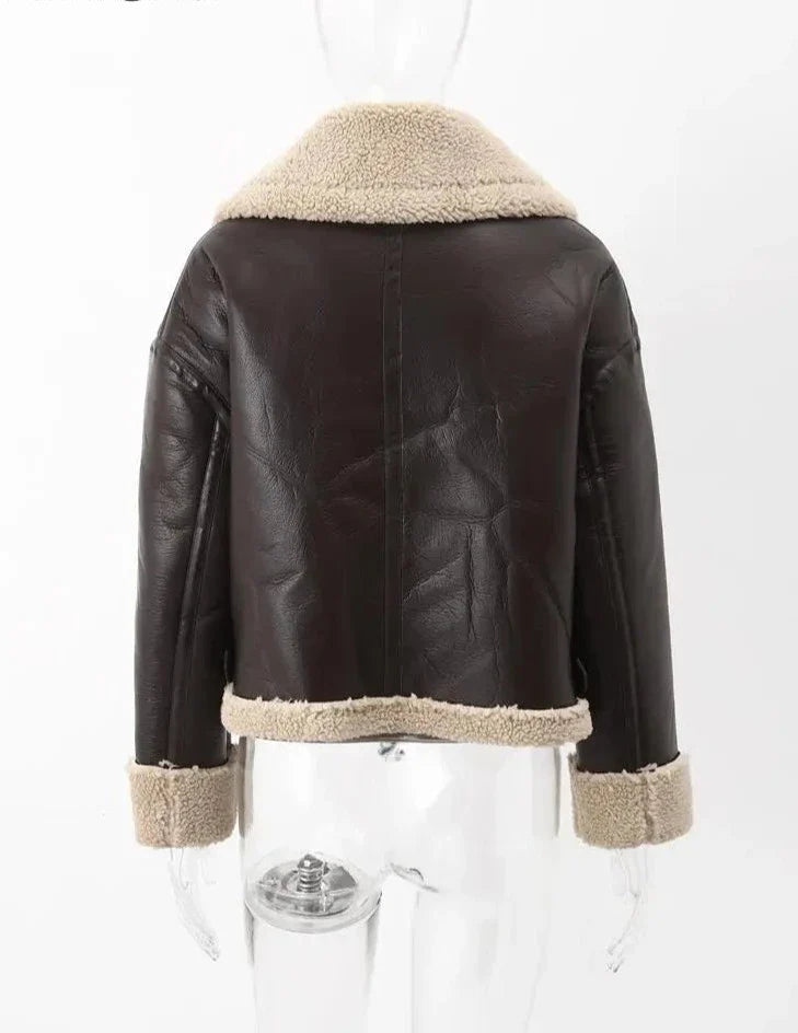 Jaqueta Feminina de Couro Lina