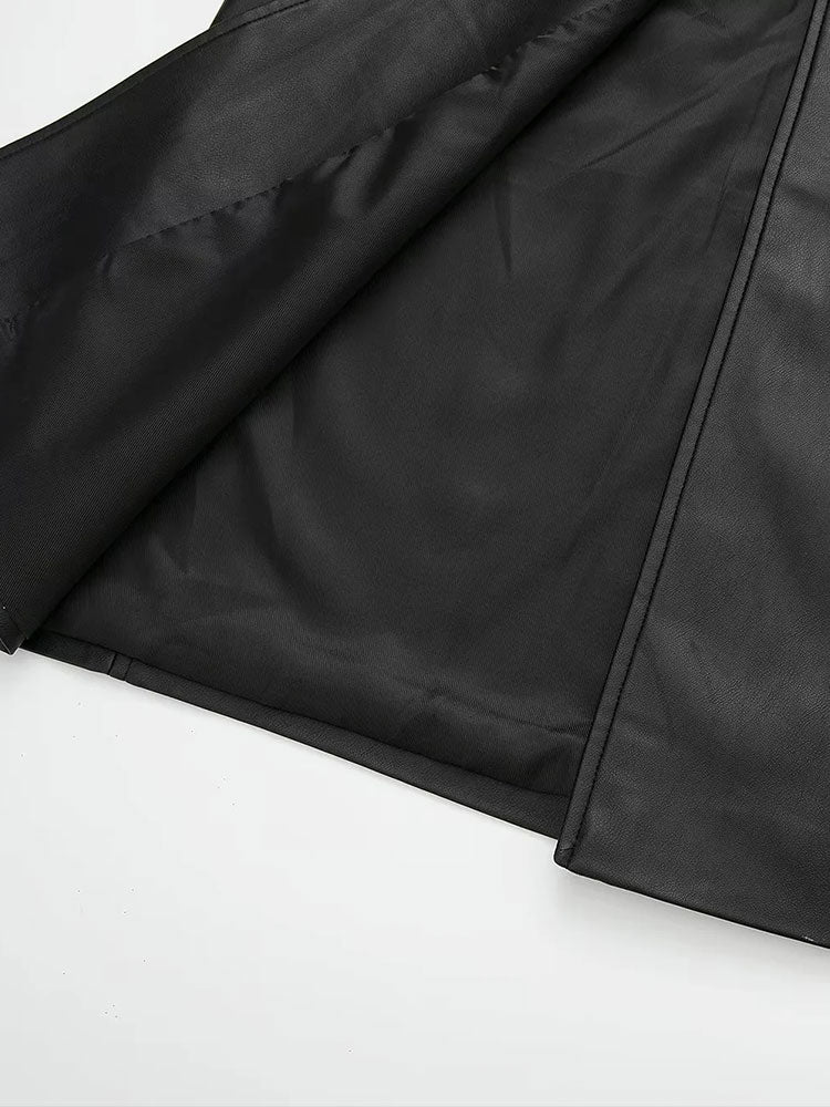 Sobretudo em Couro Geovanna