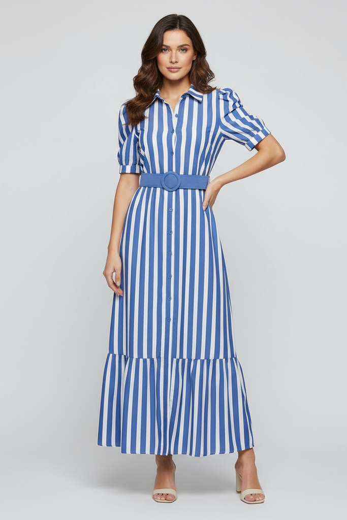 Modelo morena de corpo completo