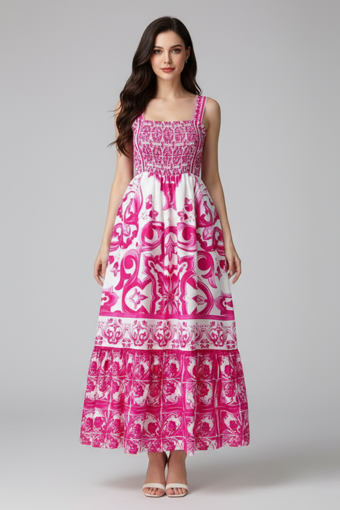 Vestido rosa muito forte